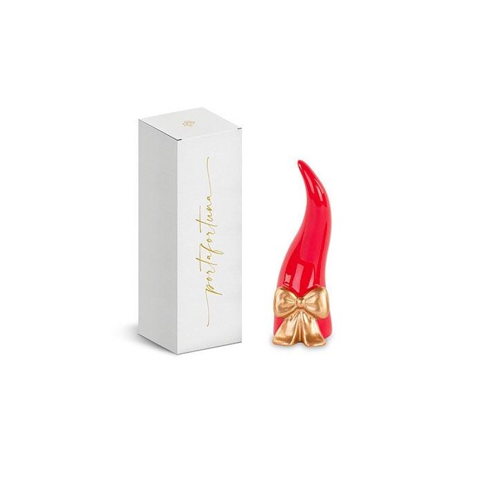 CORNETTO ROSSO CFIOCCO ORO CSCATOLA H.120